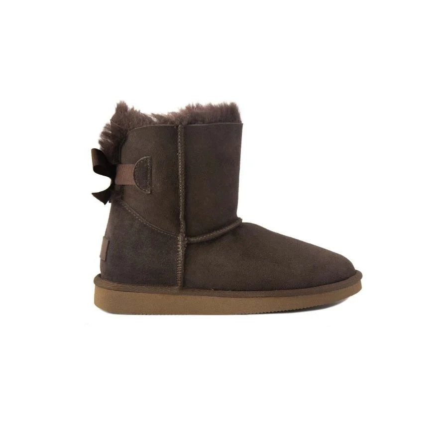 UGG Toddlers Chocolate Mini Bailey Bow II Boot Kids