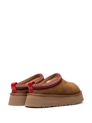 UGG Tazz Chestnut Contrast Stitch Slippers