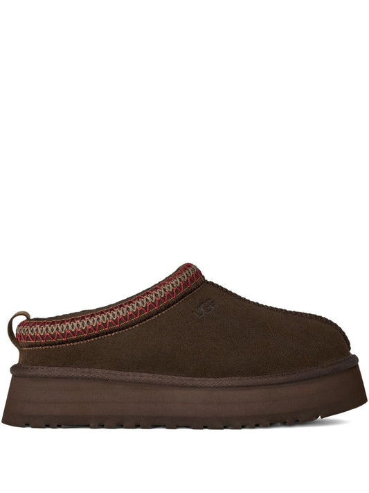 UGG Tazz Dusted Cocoa Contrast Stitch Slippers_Unique Store