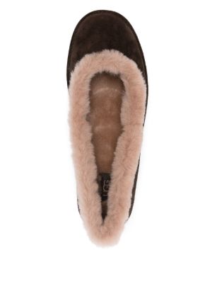 UGG Zora Ballet Flat Dark Brown
