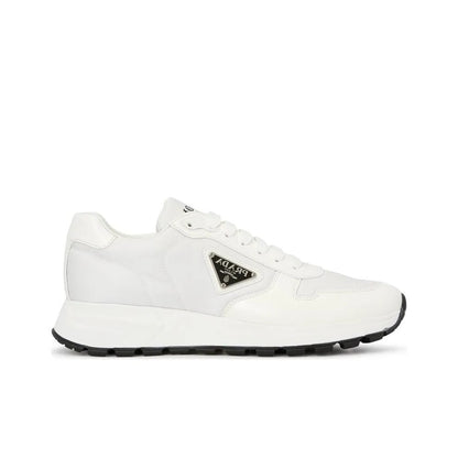 PRADA Prax 01 Leather Nylon White Black Shoes_Unique Store
