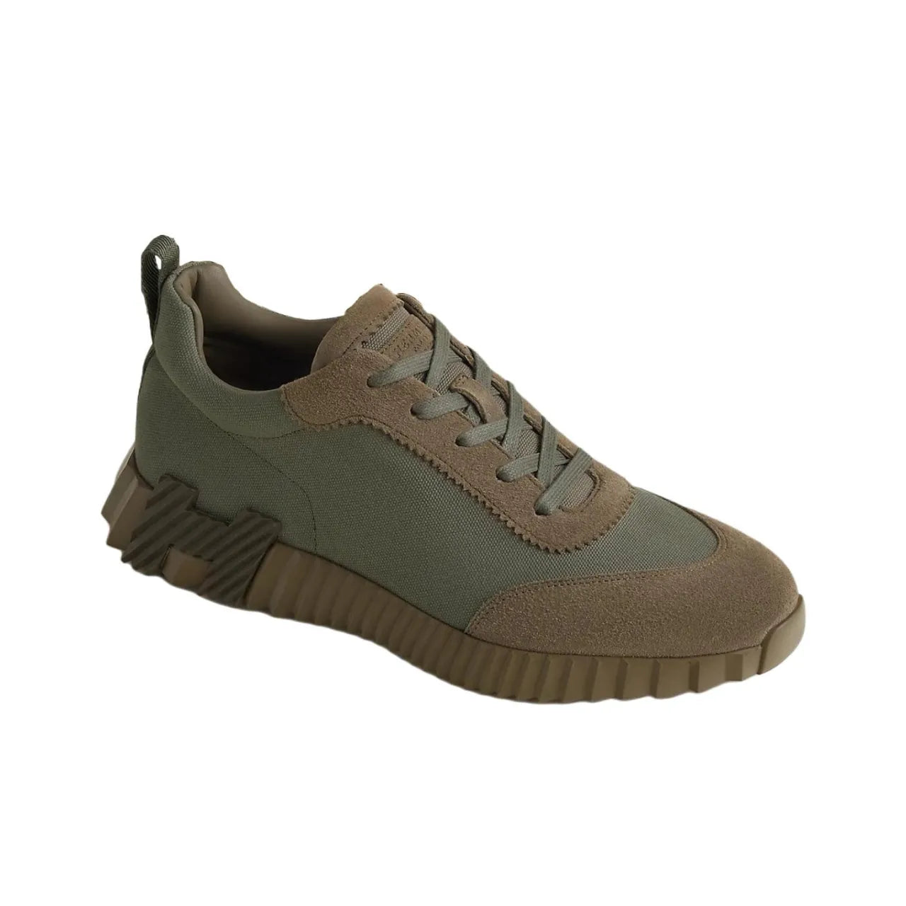 Hermès Bouncing Vert Toundra Cumin Blanc Sneakers