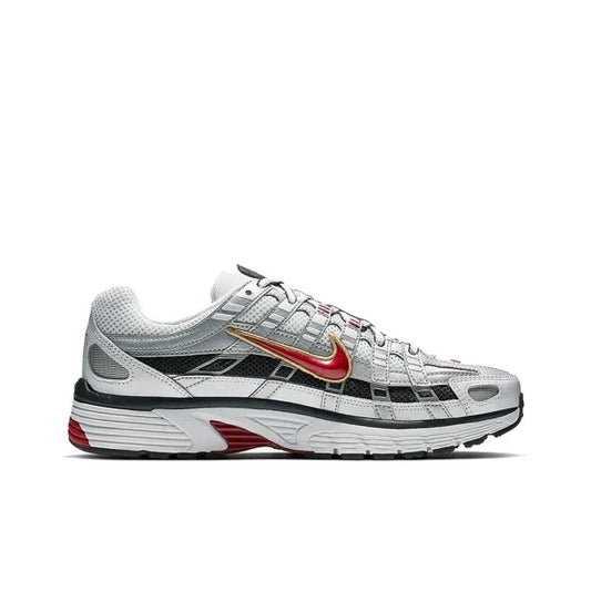 Nike P 6000 Abrasion Resistant White Red Sneakers_Unique Store