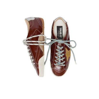 Golden Goose True Star Burgundy Sneakers