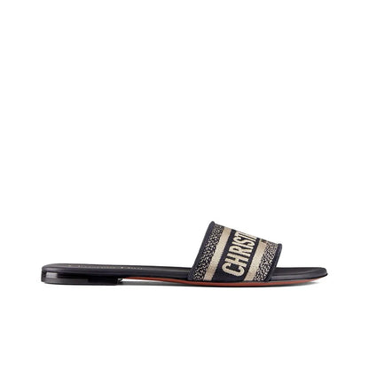 DIOR Dway Navy Blue Slides_Unique Store