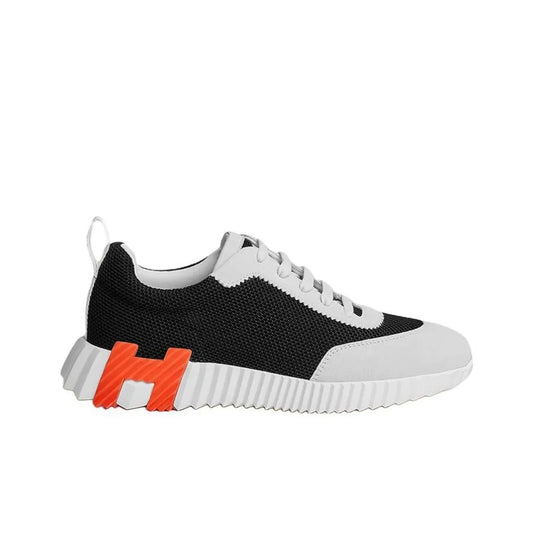 Hermès Bouncing Noir Blanc Orange Sneakers_Unique Store