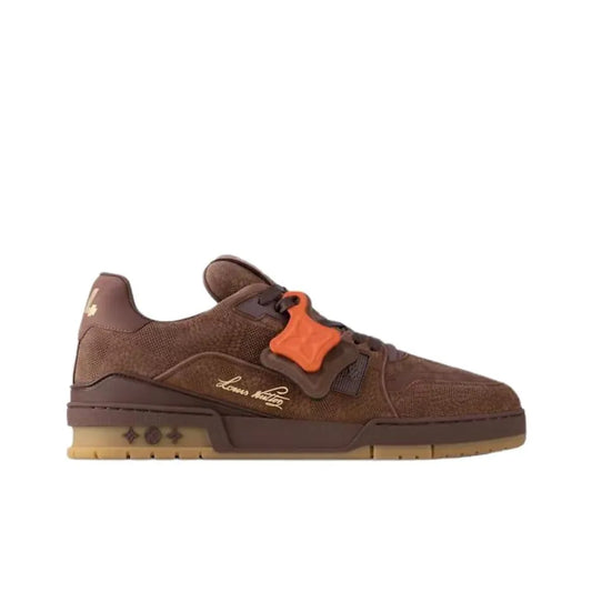 Louis Vuitton LV Trainer Distressed Marron Sneakers