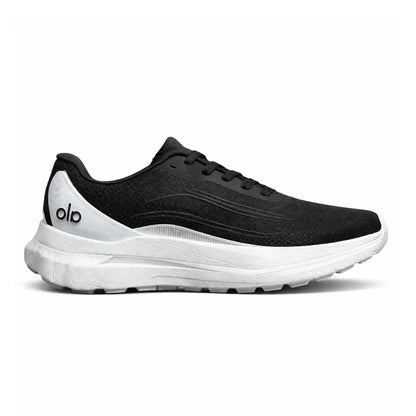 ALO Runner Black White Sneakers_Unique Store