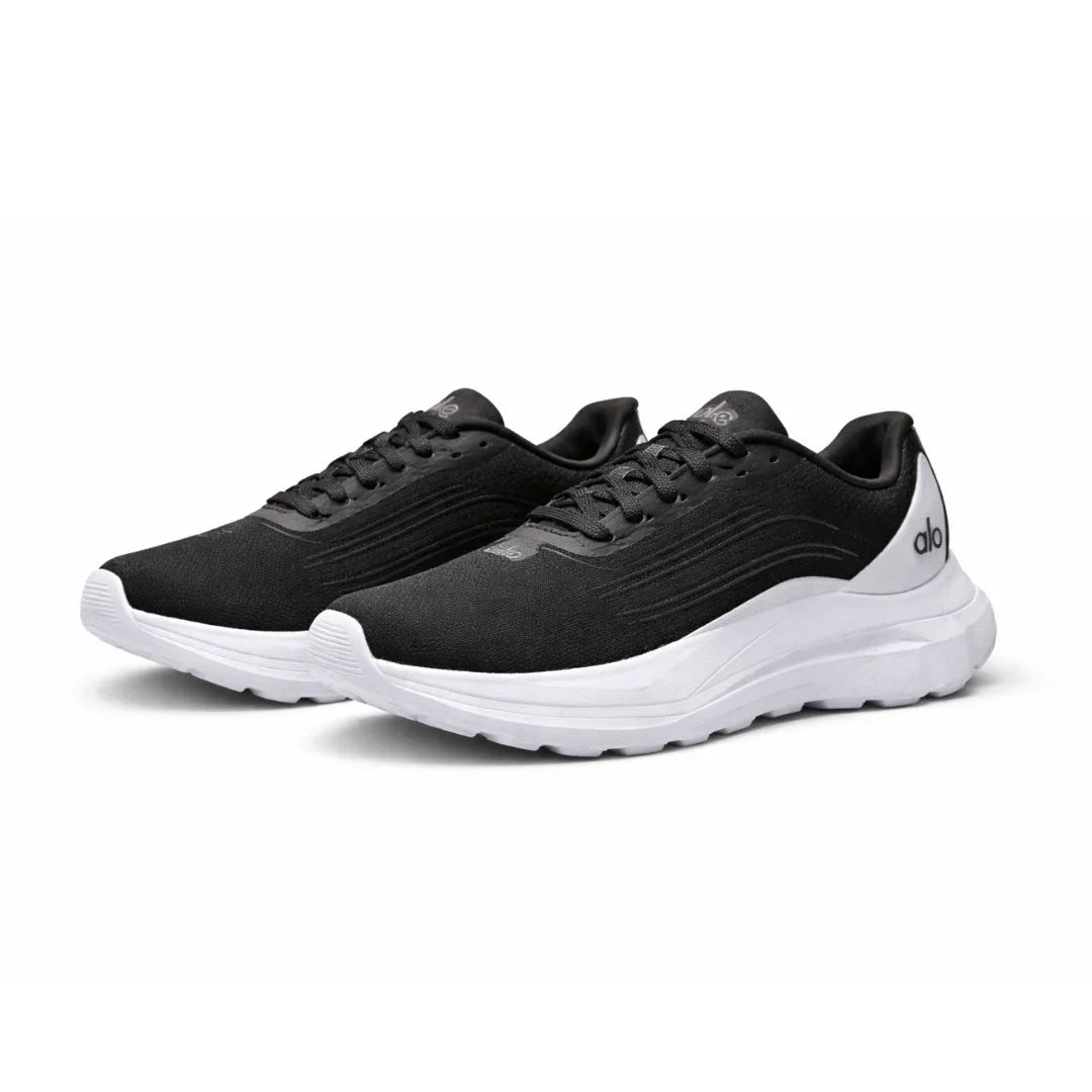 ALO Runner Black White Sneakers