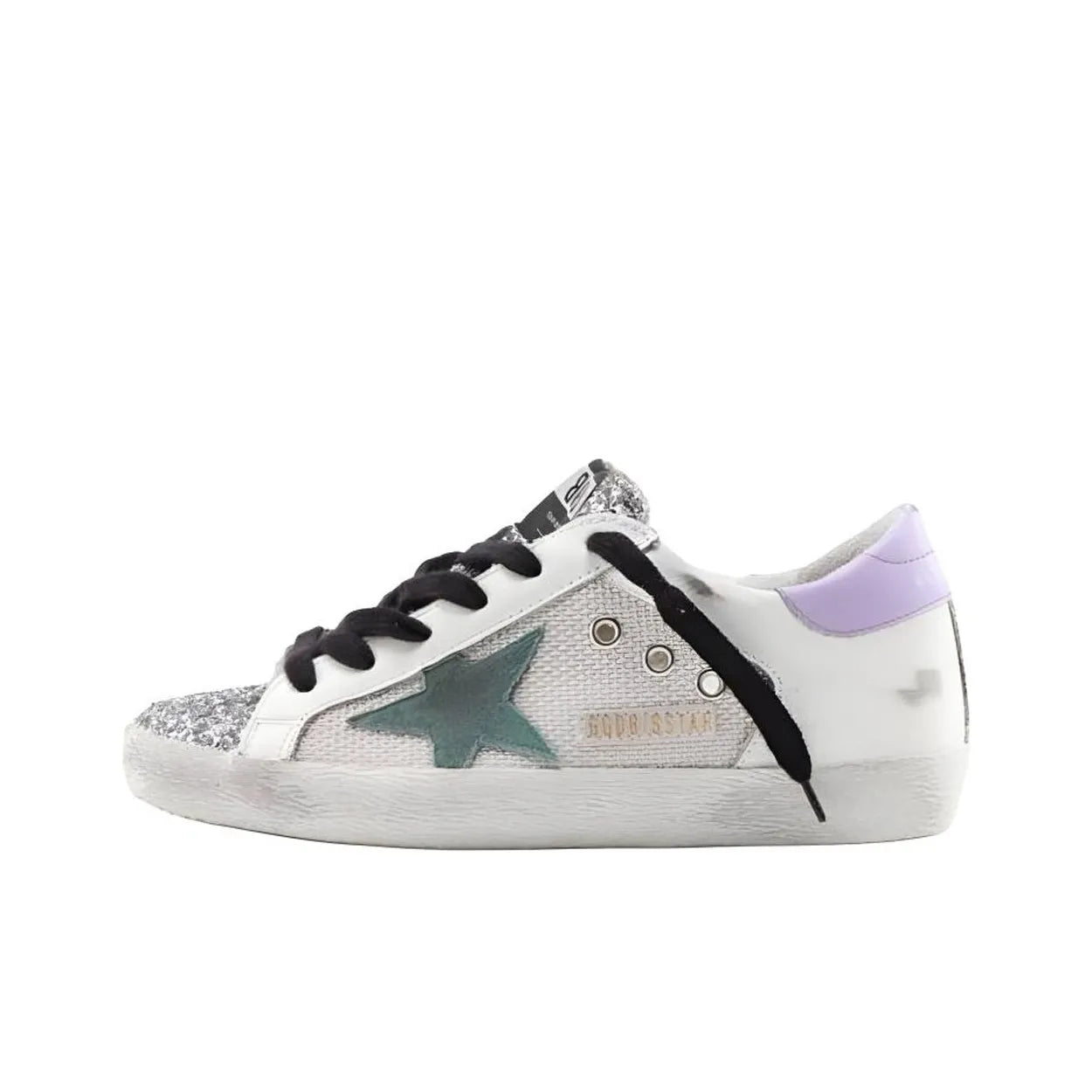 Golden Goose Super-Star with Glitter Vo Star and heel tab Sneakers