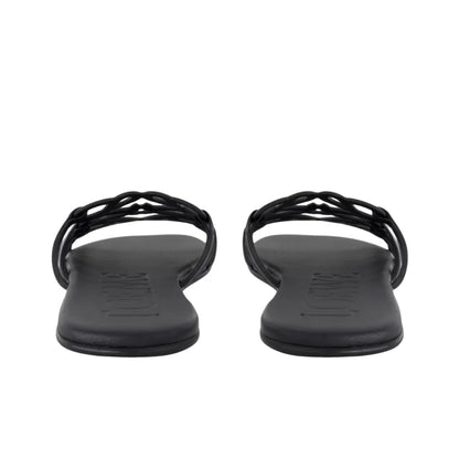 Loewe Petal Anagram Black Slides