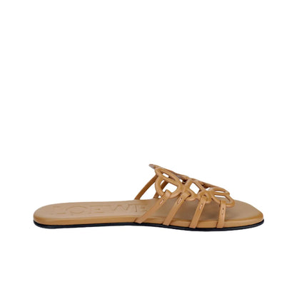 Loewe Petal Anagram Brown Slides_Unique Store