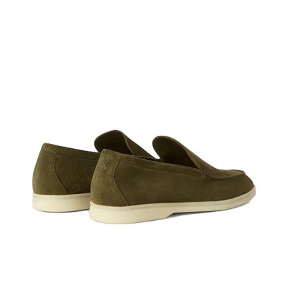 Loro Piana Summer Walk Loafer Verde Acqua Suede