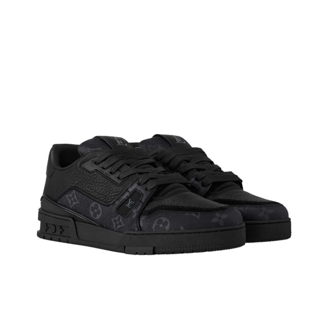 Louis Vuitton LV Trainer #54 Signature Monogram Black Denim Sneaker