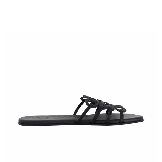 Loewe Petal Anagram Black Slides_Unique Store