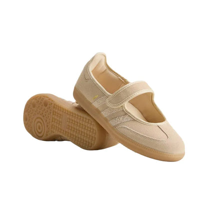 Adidas Samba Mary Jane In Beige Ballet Falts