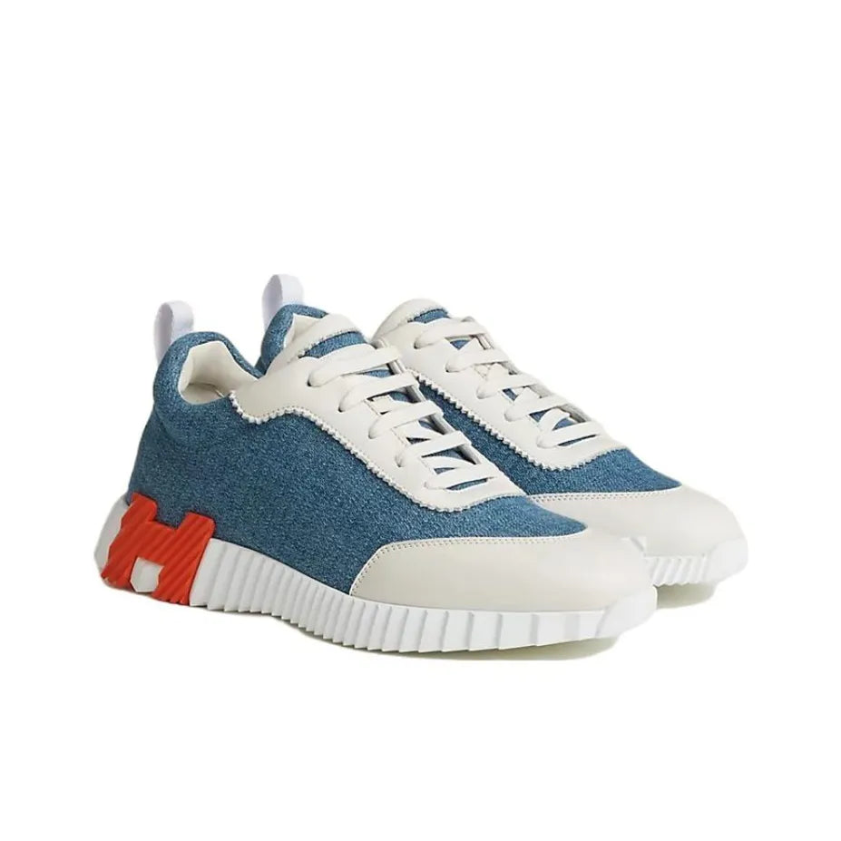 Hermès Bouncing Blue Blanc Orange Sneakers