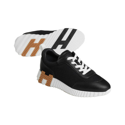 Hermès Bouncing Noir Blanc Étoupe Sneakers