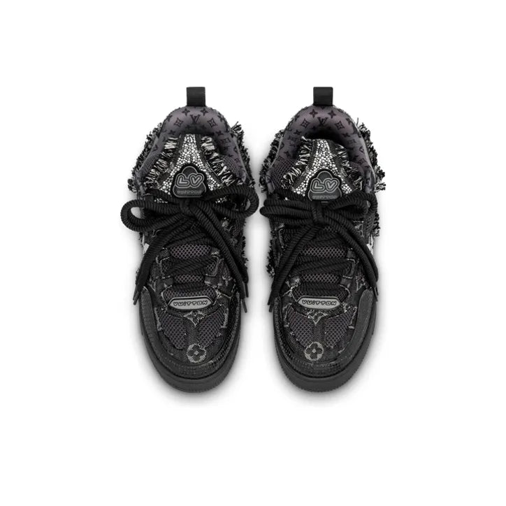 Louis Vuitton LV Skate Black Swarovski Monogran Sneaker