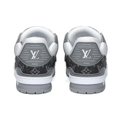 Louis Vuitton LV Trainer Monogram Denim Grey White Sneaker