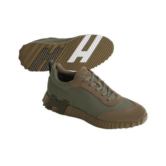 Hermès Bouncing Vert Toundra Cumin Blanc Sneakers
