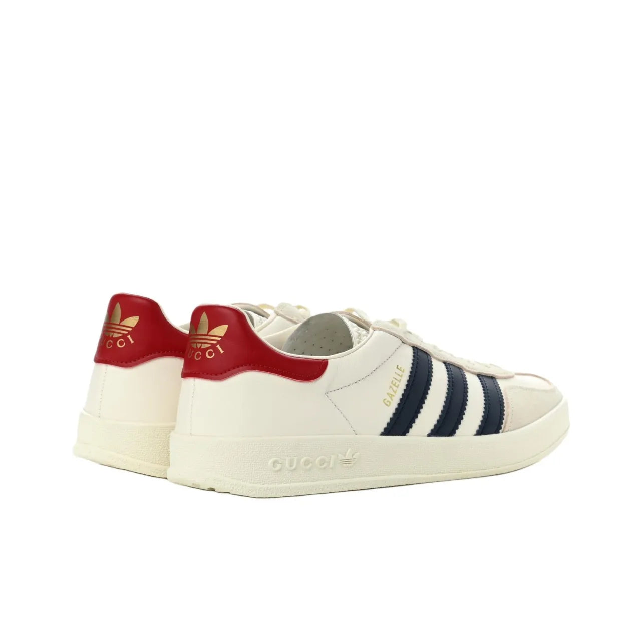 Gucci X Adidas Gazelle White Sneakers