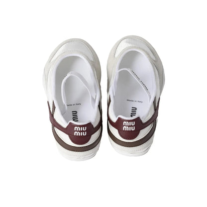 Miu Miu White Flat Mary Jane Shoes