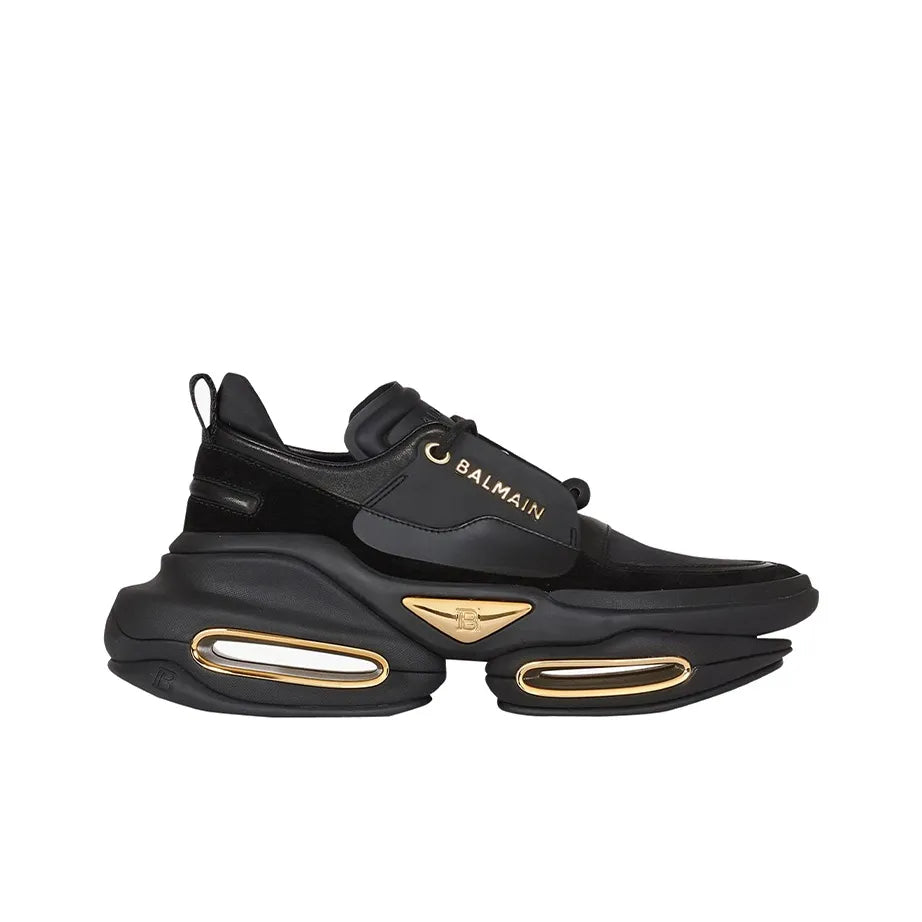 BALMAIN B Bold Sole Black Sneakers_Unique Store