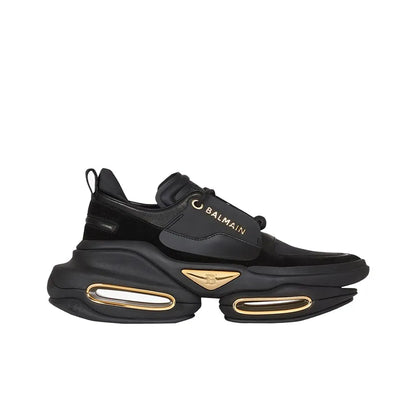 BALMAIN B Bold Sole Black Sneakers_Unique Store