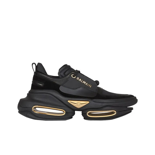 BALMAIN B Bold Sole Black Sneakers_Unique Store