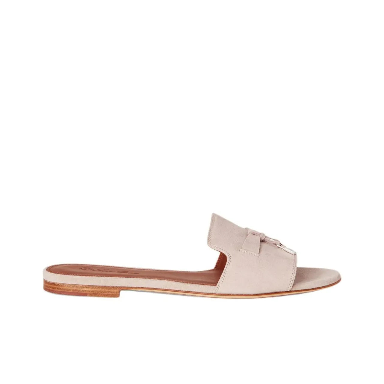 Loro Piana Summer Charms Beige Flat Mule_Unique Store