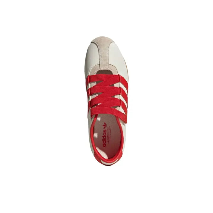 Adidas Tokyo Mary Jane White Red ballet flats