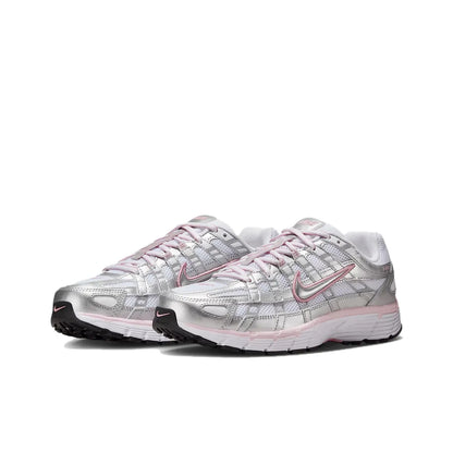 Nike P 6000 Abrasion Resistant White Silver Pink Sneakers