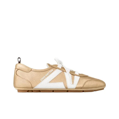 Louis Vuitton LV Sneakerina Gold White