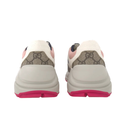 Gucci Rhyton White and Pink Sneakers