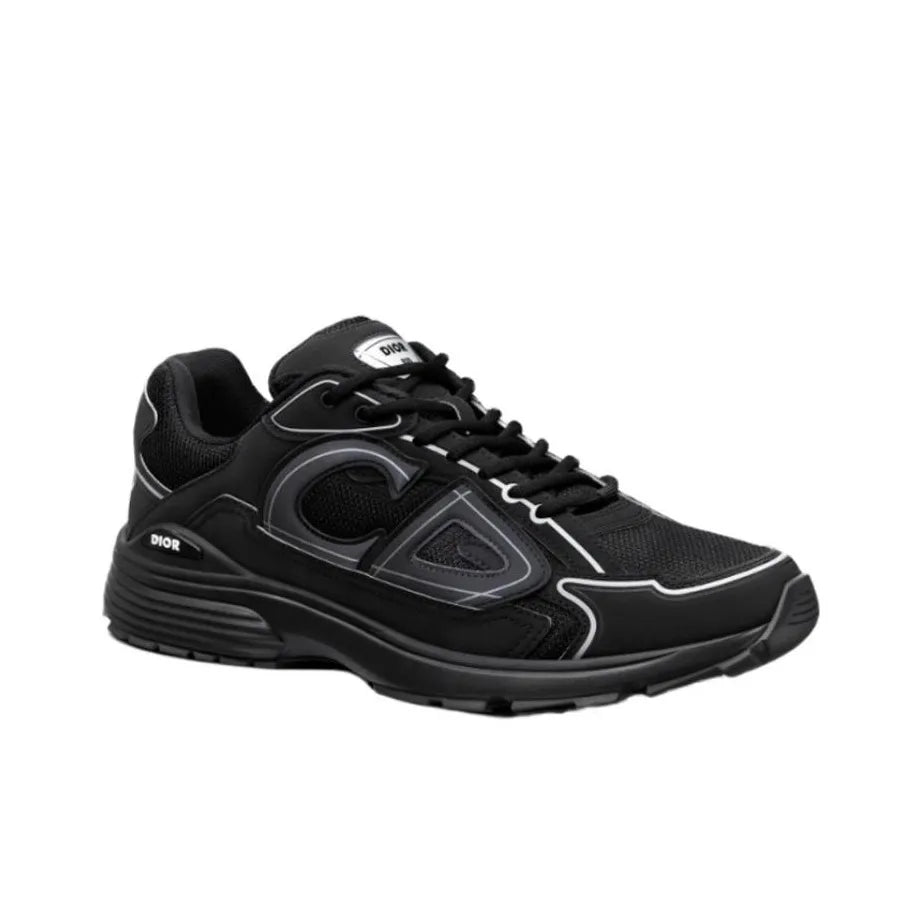 DIOR B30 CD Shoes Mesh Fabric Textile Black Shoes