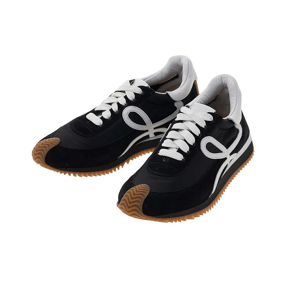 LOEWE Flow Runner Black White Athletic sneakers