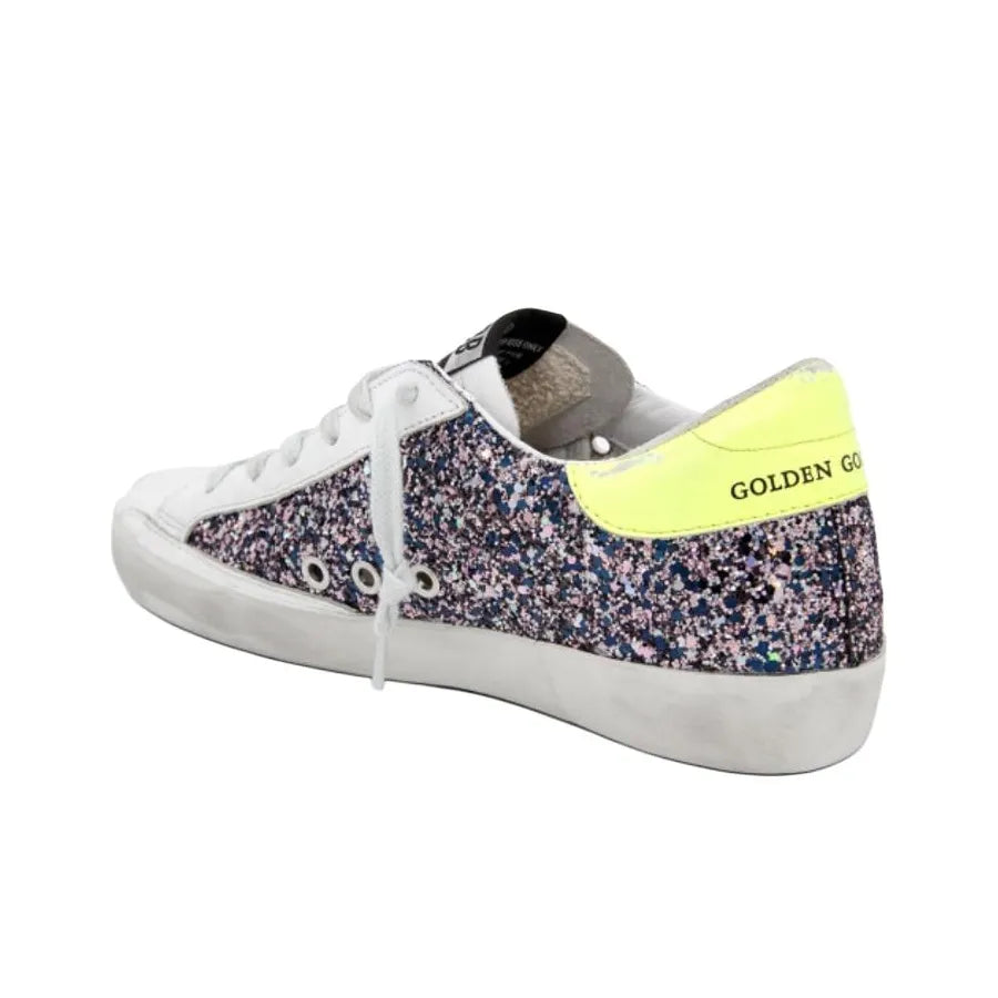 Golden Goose Super Star Glitter Lemon Sneakers