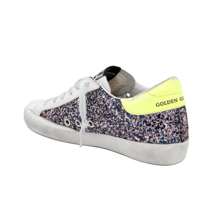 Golden Goose Super Star Glitter Lemon Sneakers