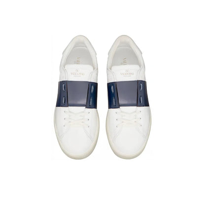 Valentino Garavani In Calfskin White Navy open sneakers