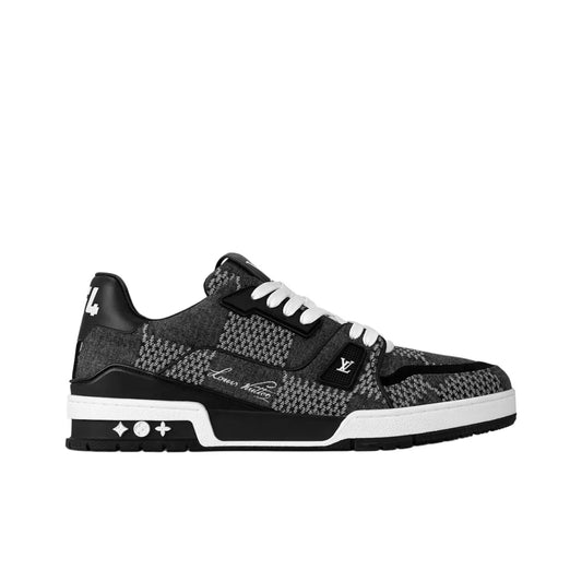 Louis Vuitton LV Trainer #54 Signature Black Damier 3D Denim Sneakers
