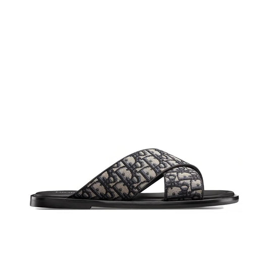 DIOR Alias in Beige and Black Slides_Unique Store