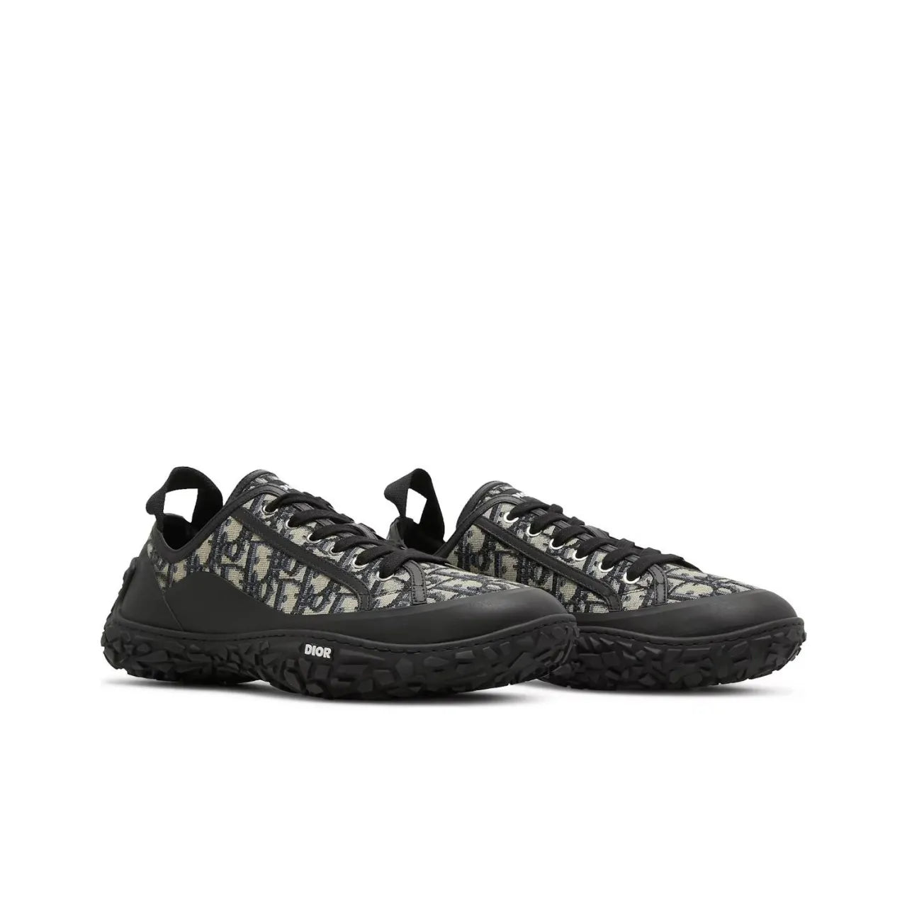 DIOR B28 Fabric Beige Black Shoes