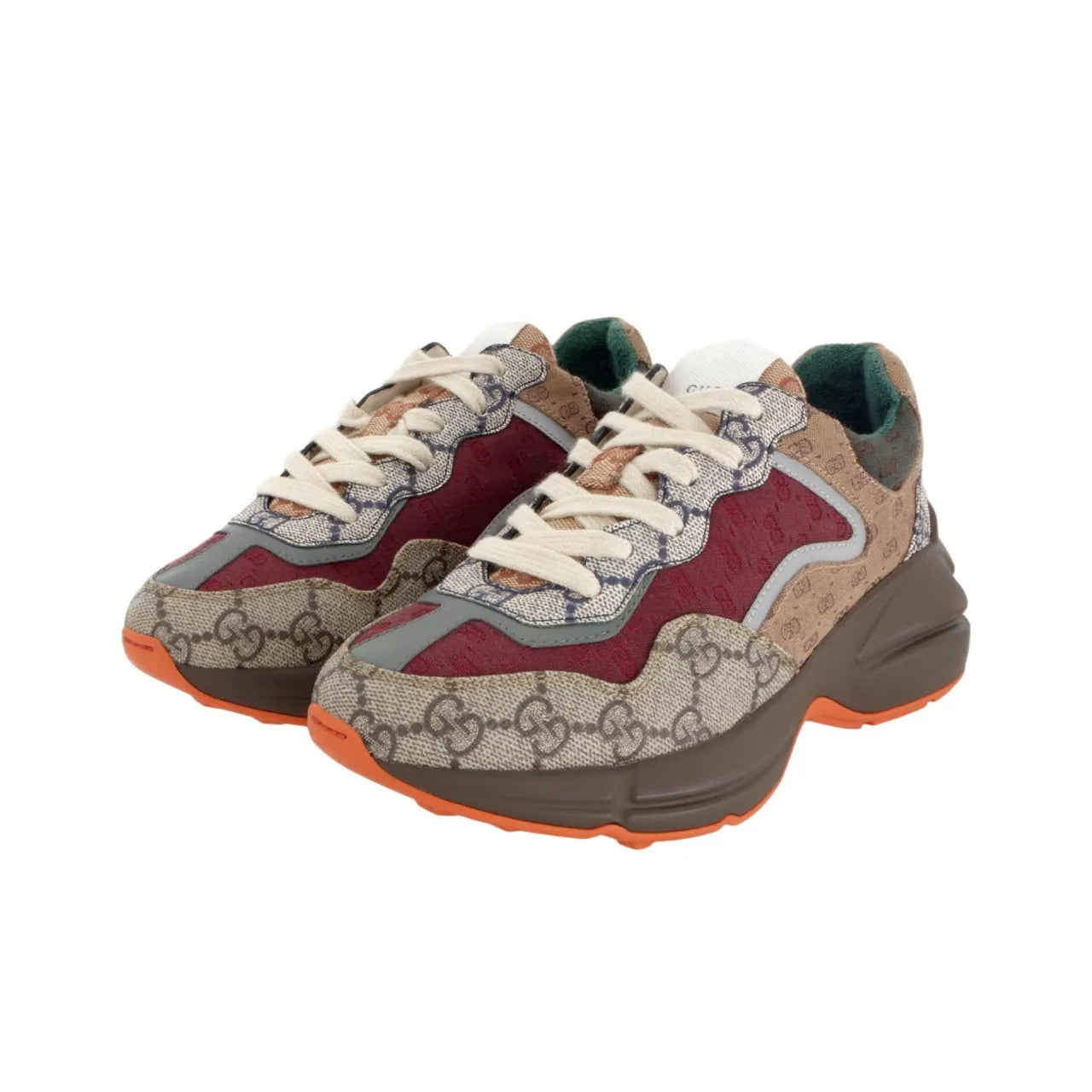 Gucci Rhyton Brown Red Sneakers