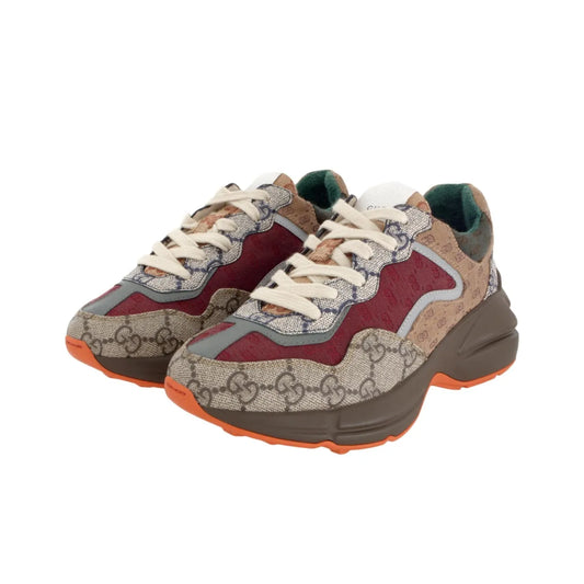 Gucci Rhyton Brown Red Sneakers