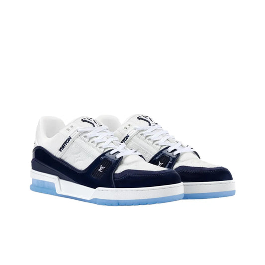 Louis Vuitton LV Trainer Lunar New Year Gifts Navy Blue White Sneaker
