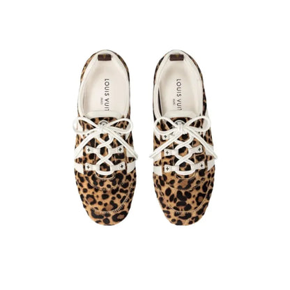 Louis Vuitton LV Sneakerina Leopard and White