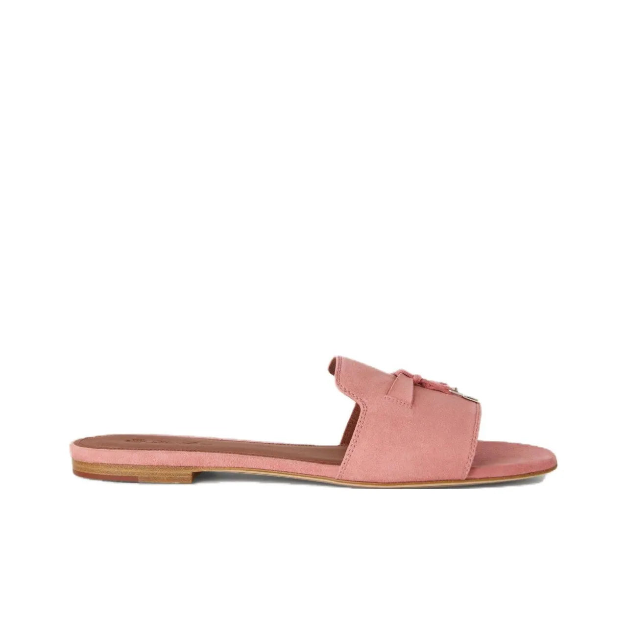 Loro Piana Summer Charms Pink Flat Mule_Unique Store