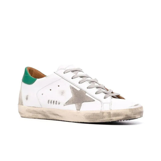 Golden Goose Super Star Nappa Star and Green tab heel Sneakers