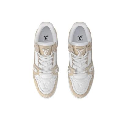 Louis Vuitton LV Monogram Beige Denim Sneaker